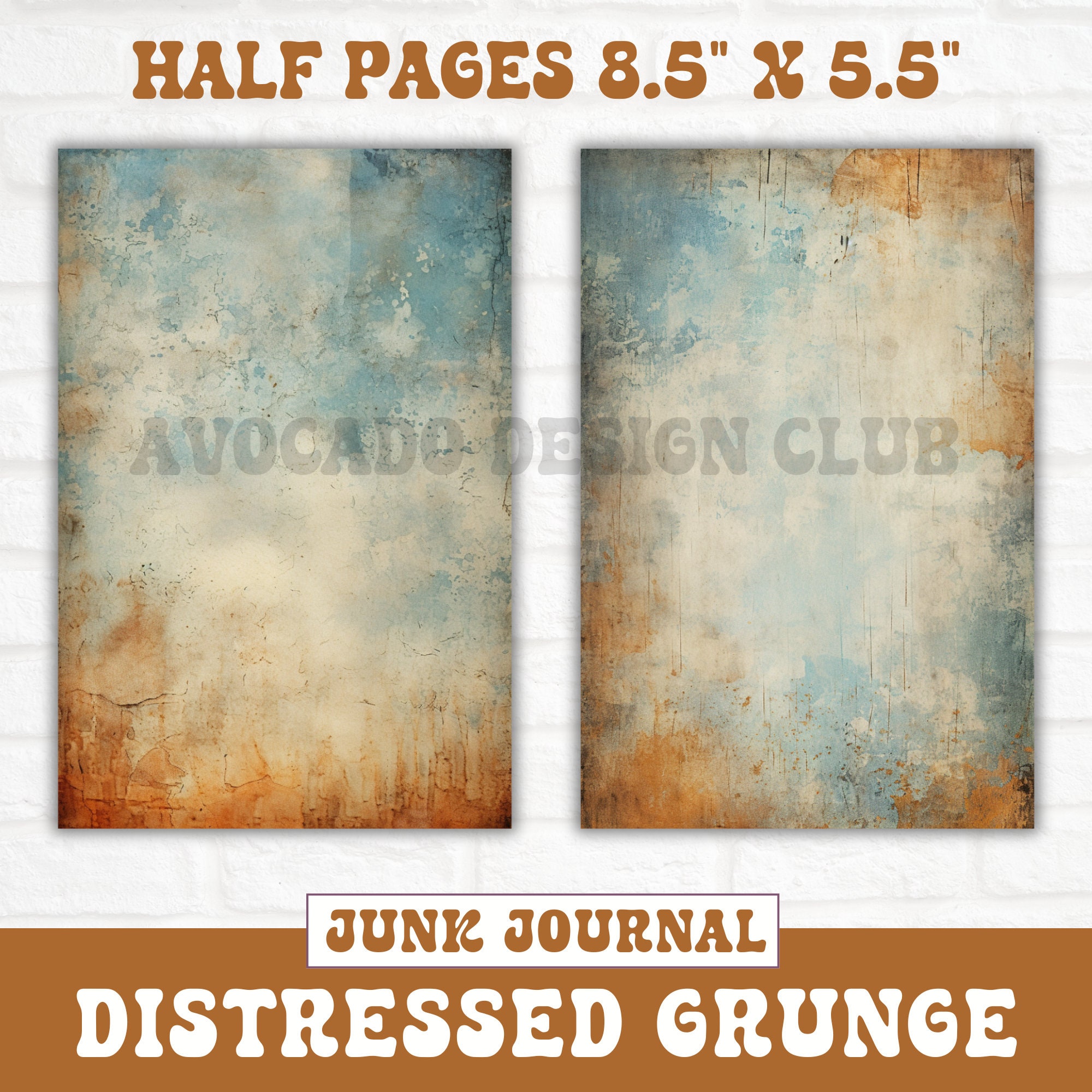 Grunge Distressed Junk Journal Pages, Antique Paper Junk Journal Pages ...