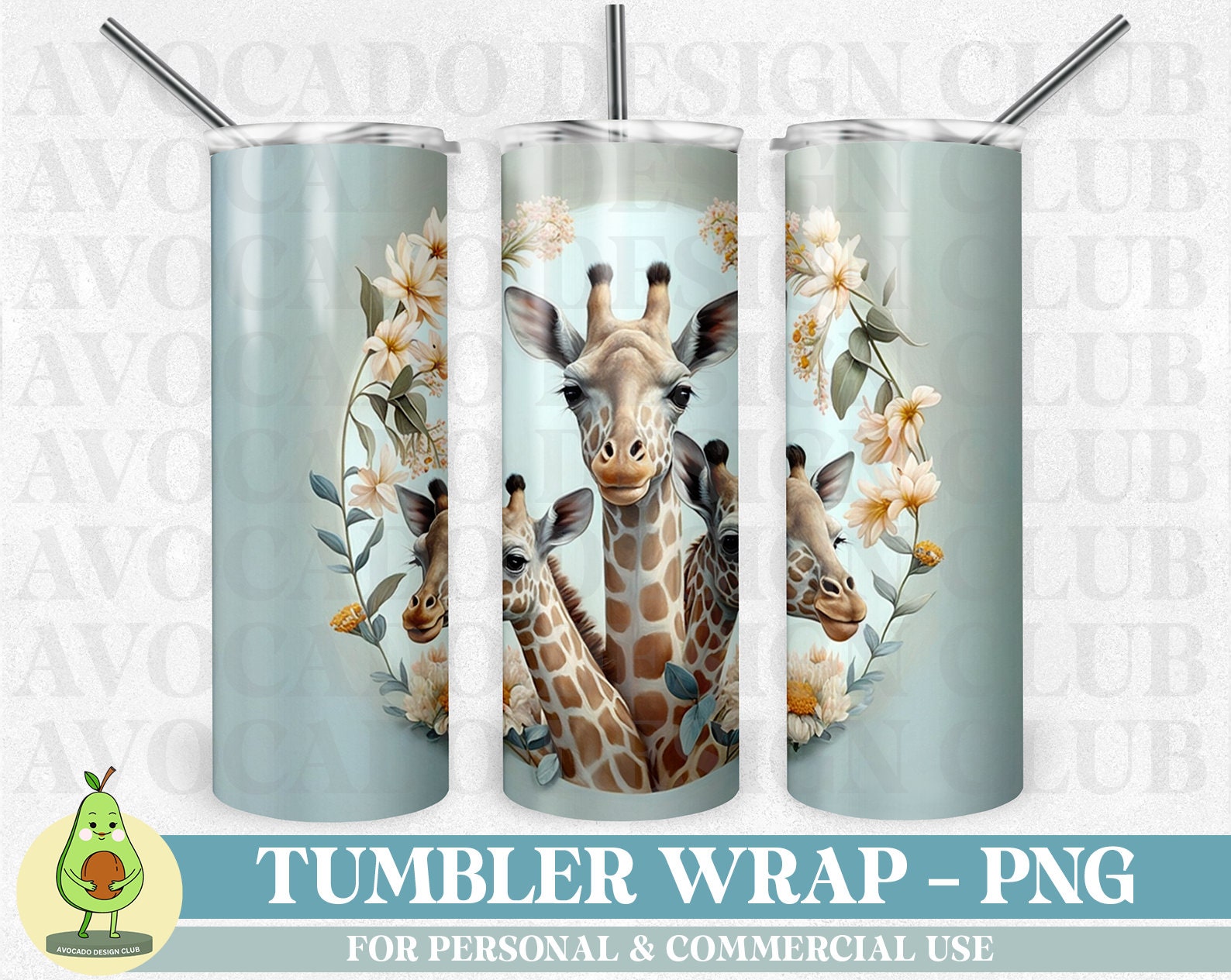 Pretty Giraffe Tumbler – Red Sonya Creations