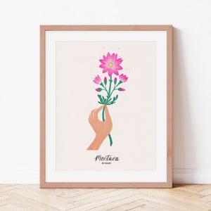 Montana State Flower | Bitterroot Flower | Montana Art | Montana Gifts | State Flower | Moving Away Gift