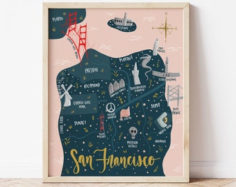 San Francisco Map | San Francisco Print | San Francisco Poster