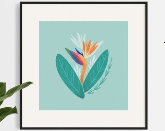 Bird of Paradise Flower Print | Hawaii Tropical Wall Art
