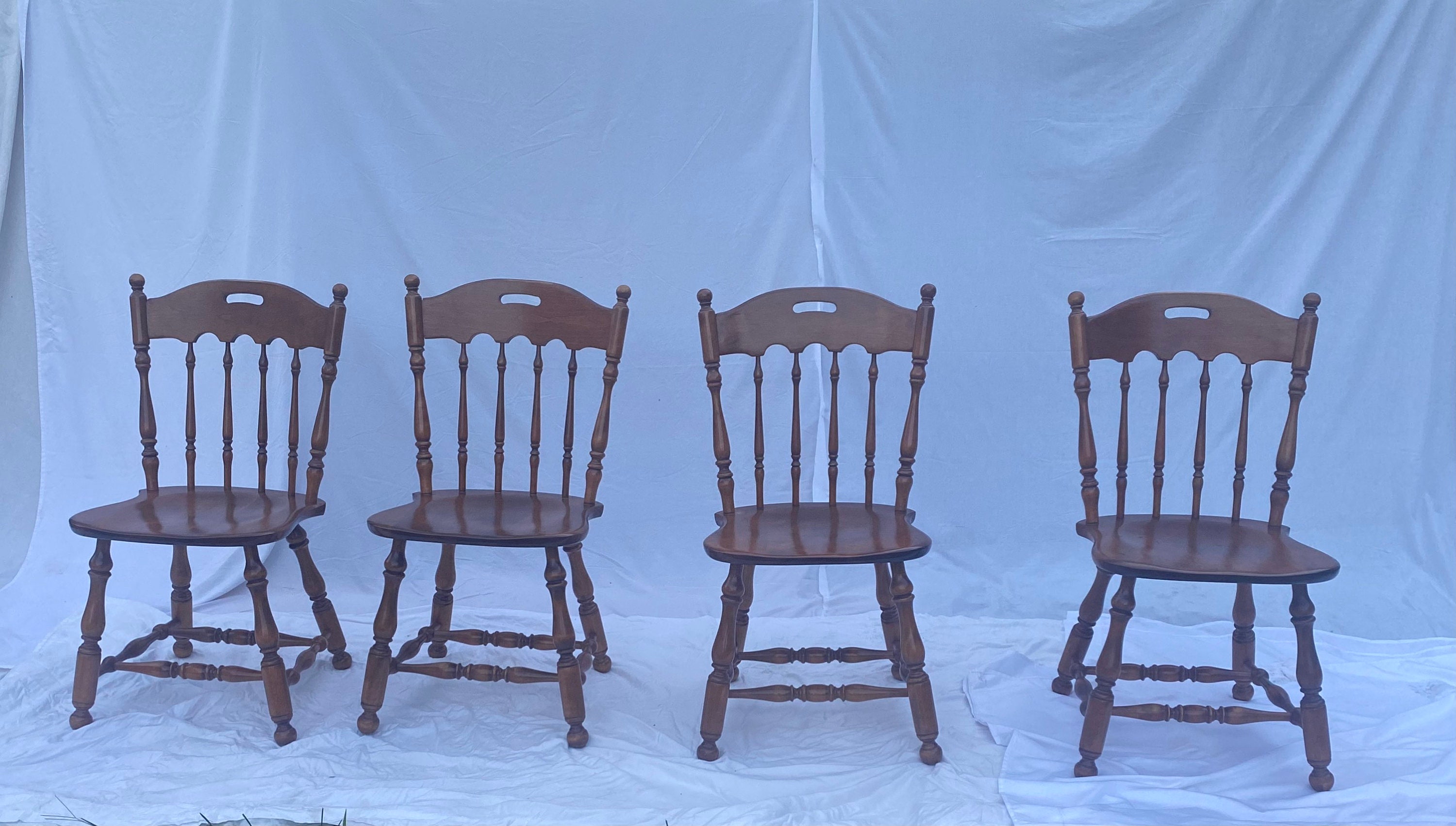 4 Thomasville Dining Chairs Etsy