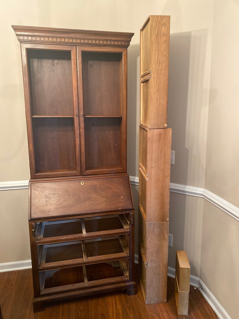 Bookcase/secretary Desk Etsy