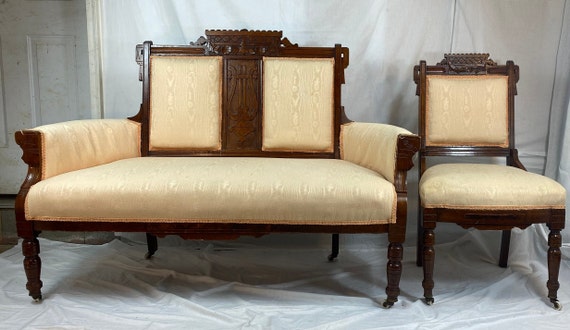 Antique loveseat and chair new arrivals