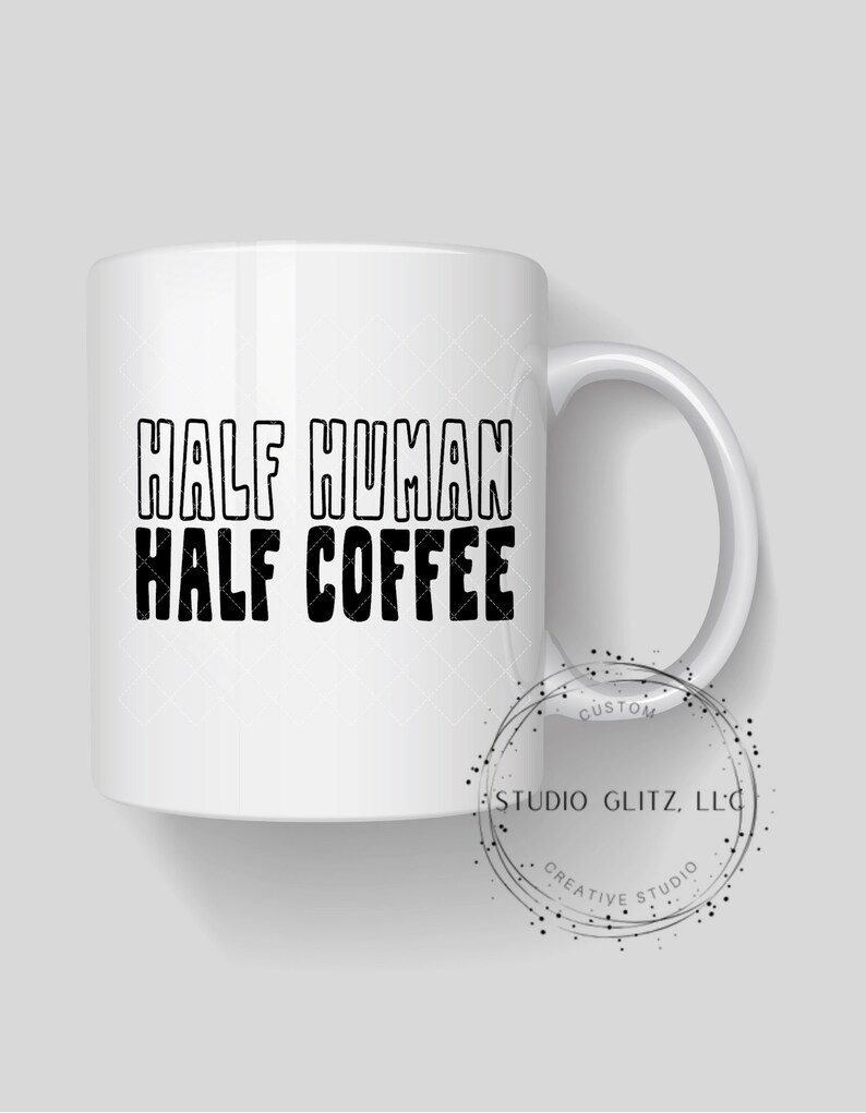 Half Human/half Coffee SVG PNG Digital Download Etsy
