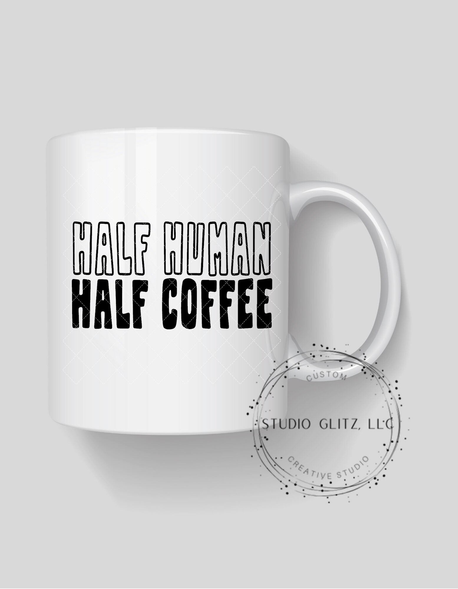 Half Human/half Coffee SVG PNG Digital Download Etsy