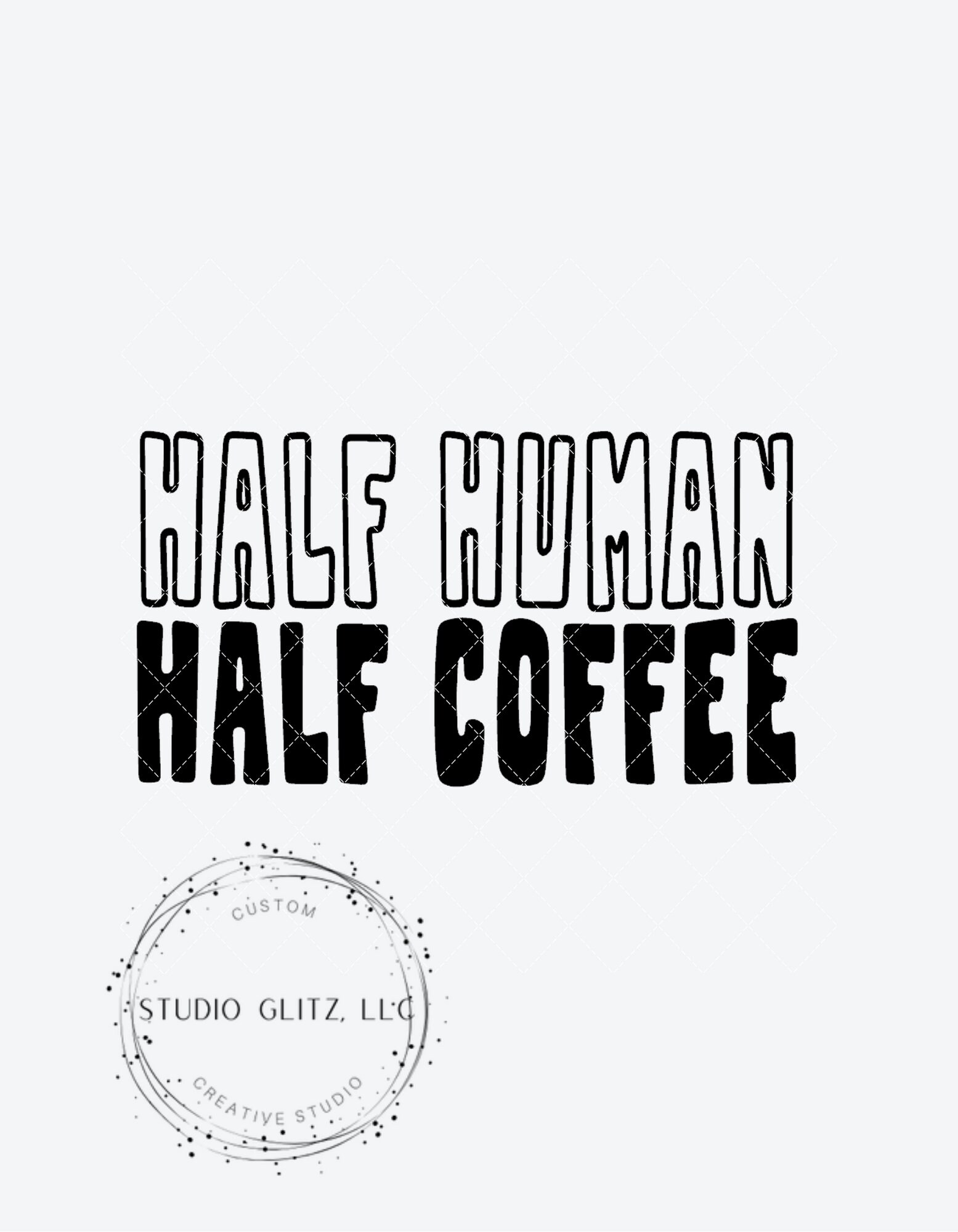 Half Human/half Coffee SVG PNG Digital Download Etsy