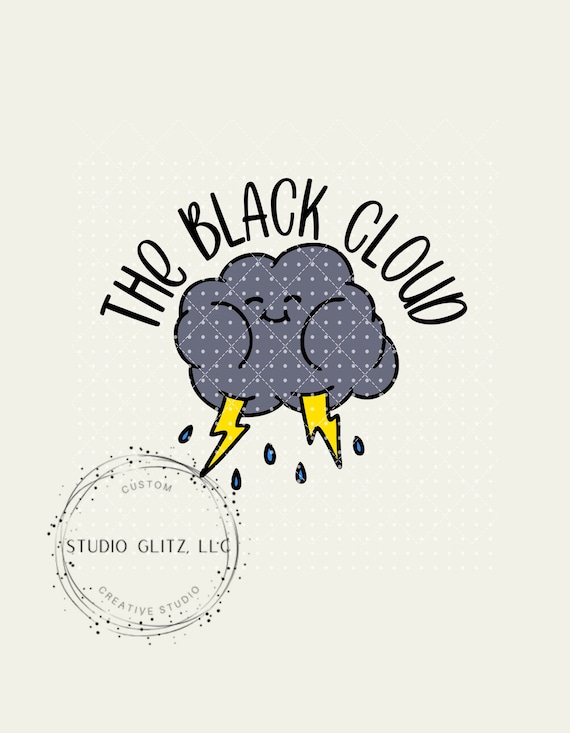 The Black Cloud - Custom Digital File -  digital download, png, svg, great for t-shirts, print design, sublimation, t-shirt transfers, print