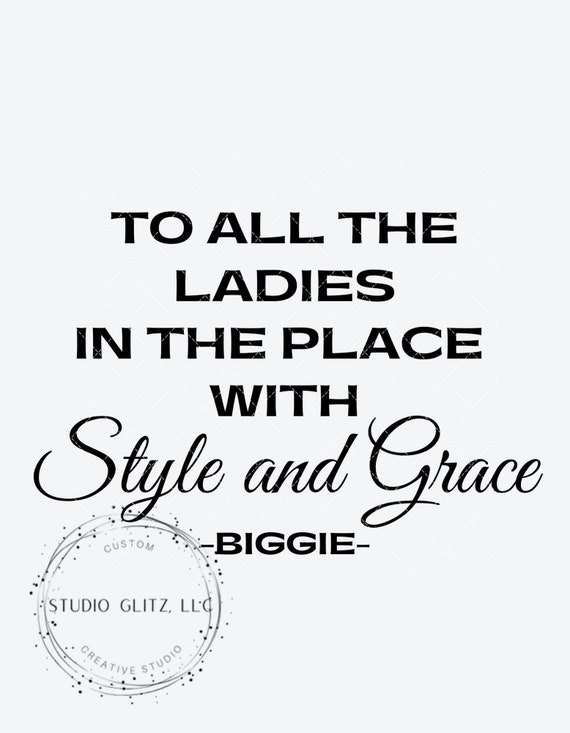 BIG Lyrics SVG. Custom Biggie Cut File. Perfect for prints/cuts/transfers  for Tshirts