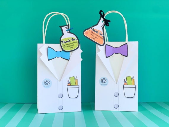 Scientist Favor Bags Candy Bag Party Favors Mad - Etsy