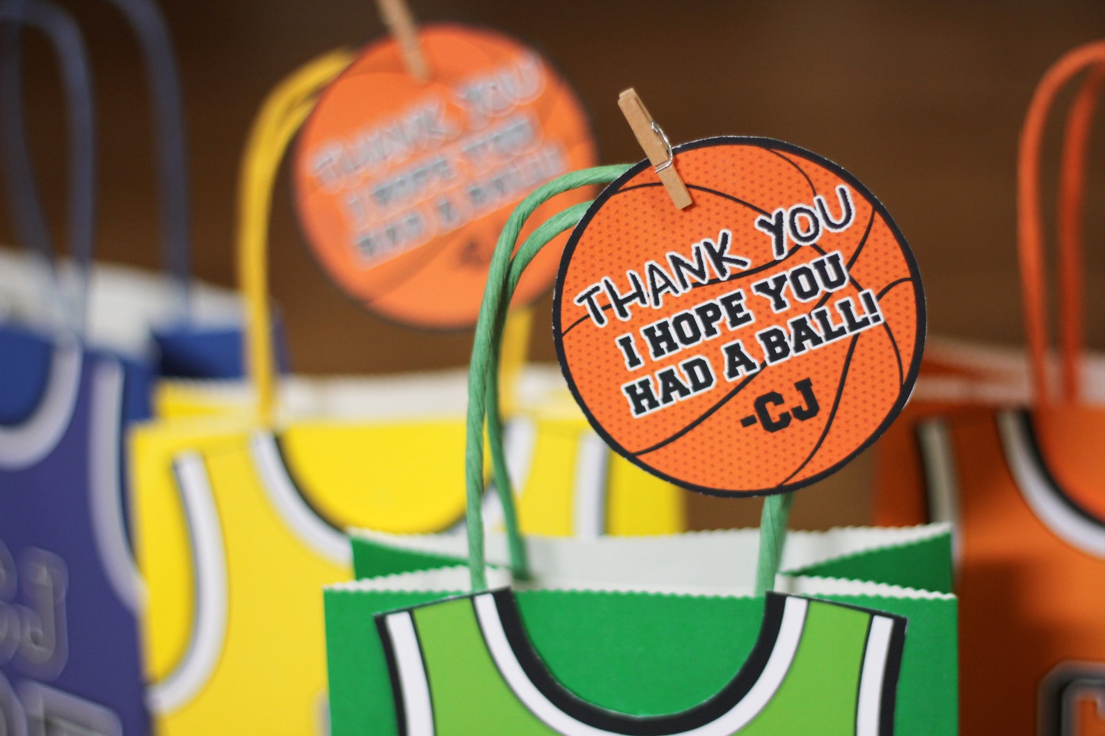 Basketball Favor Bags Candy Bag Goody Bag Favor Ideas Etsy