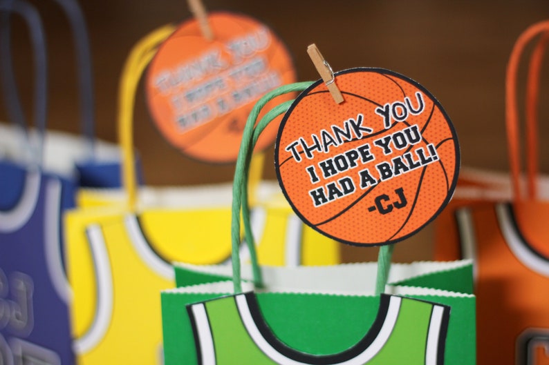 Basketball Favor Bags Candy Bag Goody Bag Favor Ideas Etsy