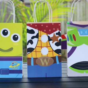 Space Ranger and Cowboy Favor Bags - Candy Bag - Instant Download - Toy Story - DIY Kids Party - Kids Crafts -