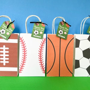 All Star Sports Favor Taschen - Baseball Süßigkeiten Taschen - Jungen Geburtstagsparty - Fußball Taschen - Fußball Tasche - Sport Jersey - All Sports - Futbol