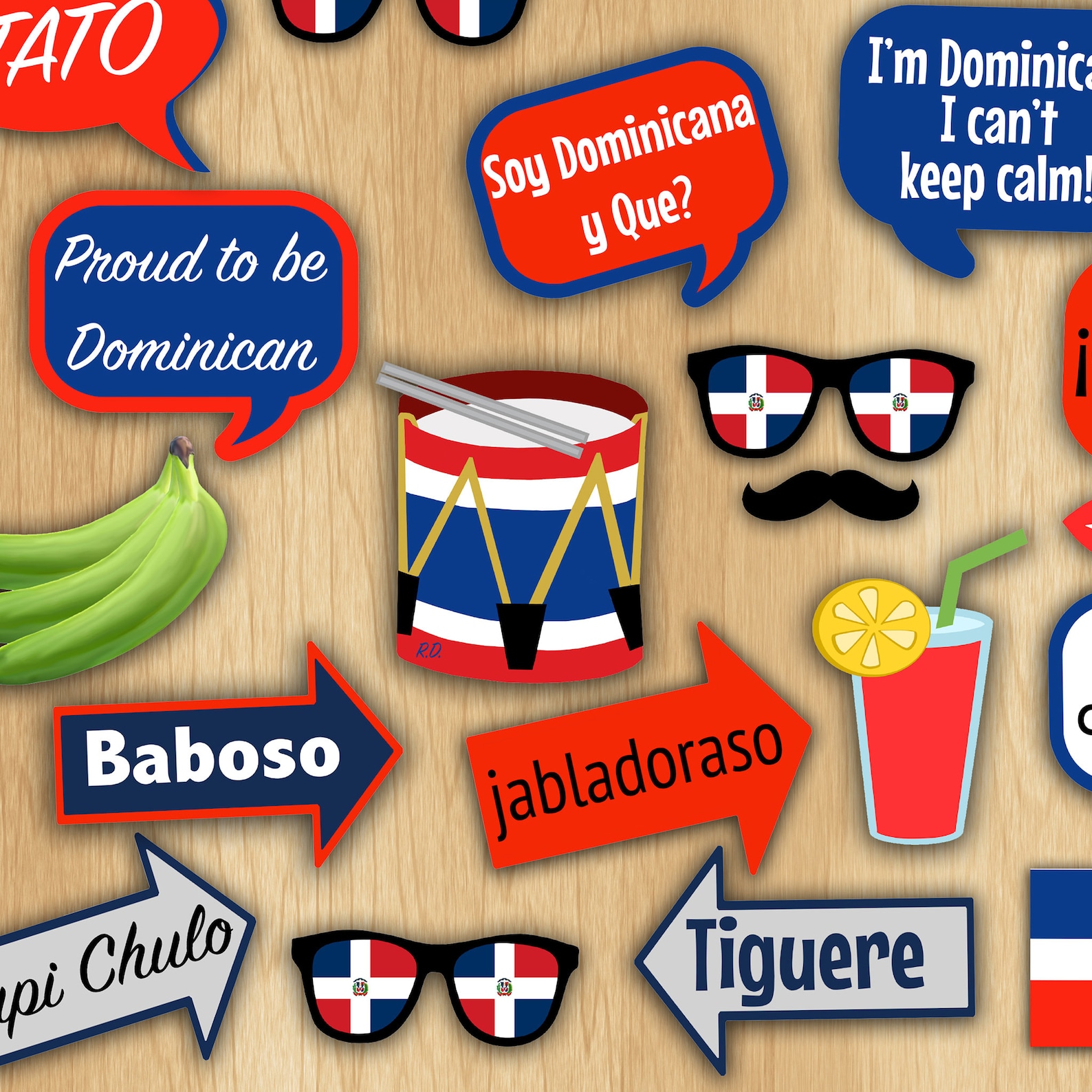 Dominican Republic Signs - DR Decoration - DR Photo Props - Republica ...