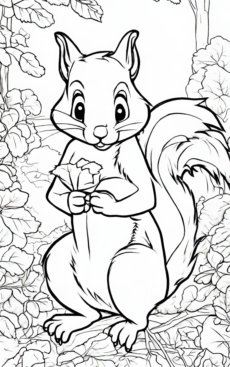 Cute Animals Coloring Book Part 1 Etsy