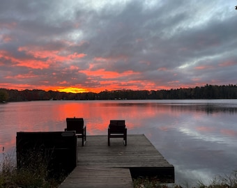 Foto de fondo de pantalla para teléfono: Amanecer en el lago