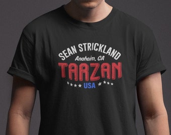 Sean Strickland Tarzan MMA Unisex Grafik T-Shirt