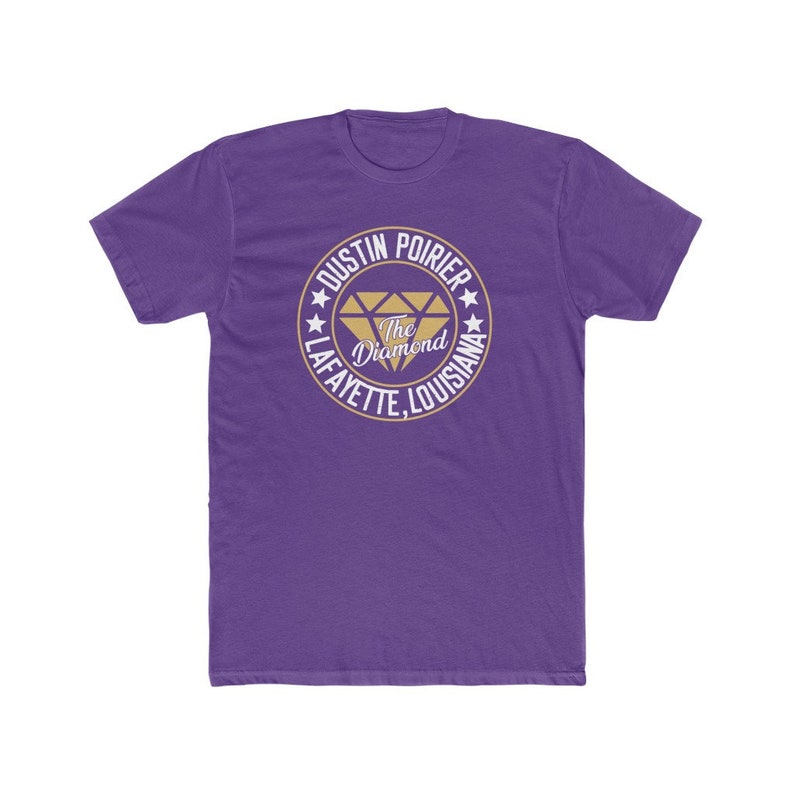 Dustin Poirier Le T-Shirt graphique unisexe Diamond MMA Solid Purple Rush