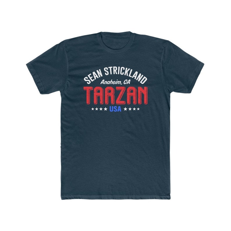 Sean Strickland Tarzan MMA Unisex Graphic T-Shirt Solid Midnight Navy