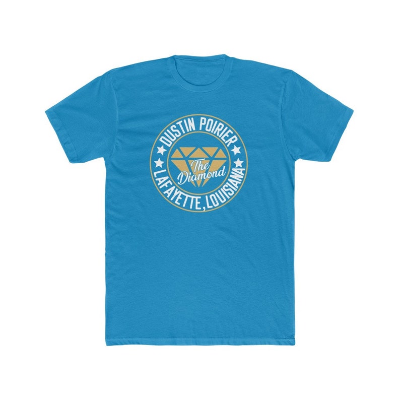 Dustin Poirier Le T-Shirt graphique unisexe Diamond MMA Solid Turquoise