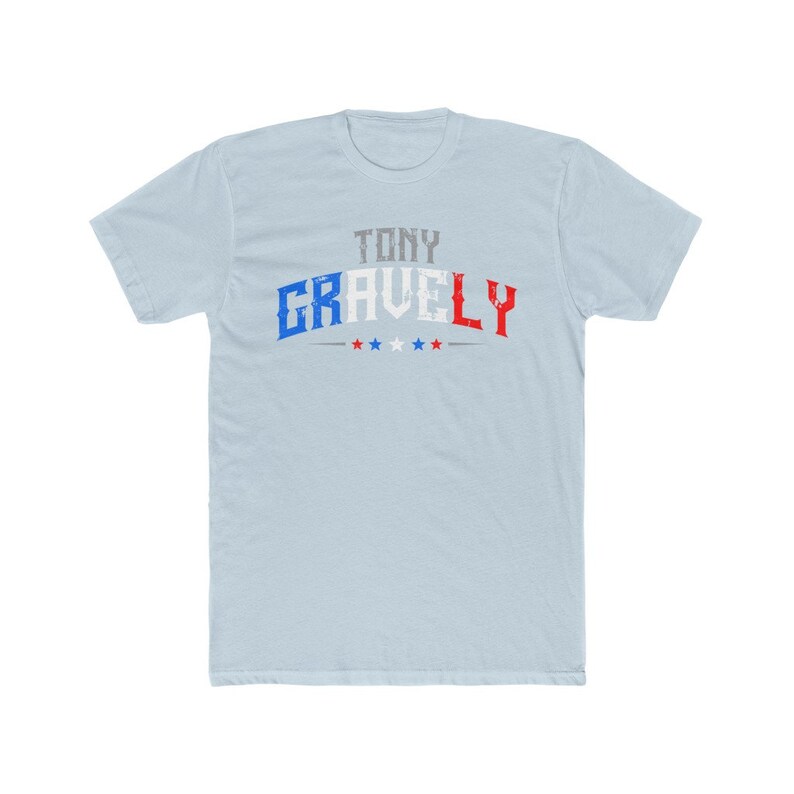 Tony Gravely USA MMA Unisex Graphic T-Shirt Solid Light Blue