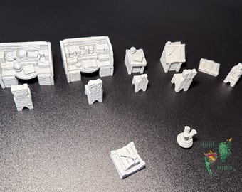 Arcane Scholar's Study Set  • DnD 28mm