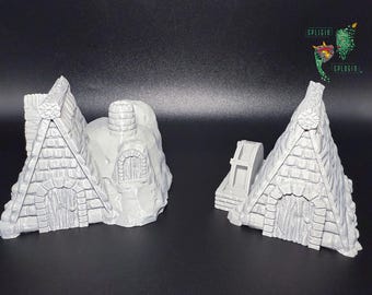 Hobbit-Style Cozy Homes Set • DnD 28mm