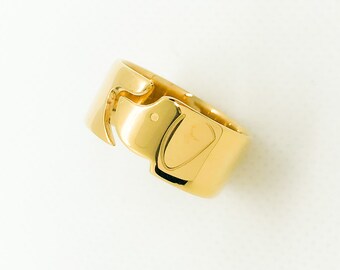 Anillo de perro grabado: Plata de ley 925, nombre de mascota personalizado