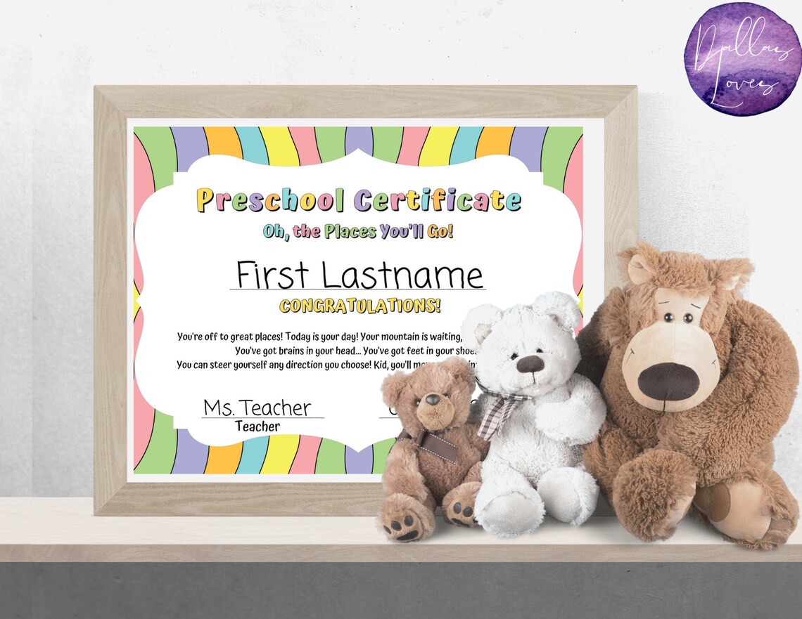 Oh the Places Youll Go / Dr. Seuss / Preschool Graduation / Digital ...