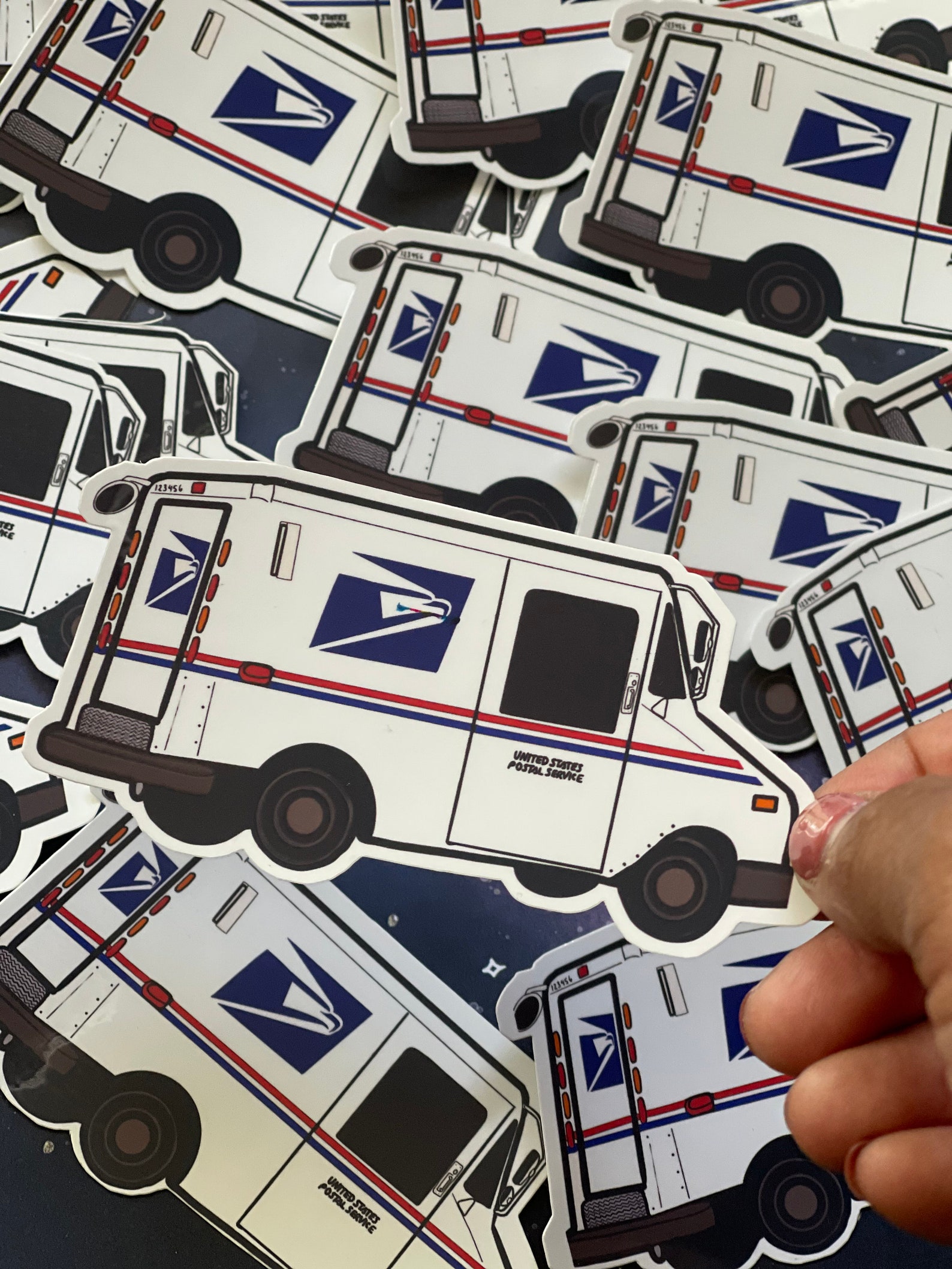 USPS Mail Carrier Appreciation Mail Truck 3 pulgadas pegatina Etsy