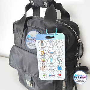 Carte de communication avec les patients hospitalisés - Tableau de communication pour hôpital - Tableau de communication visuelle médicale pour non-verbal - Porte-clés visuel