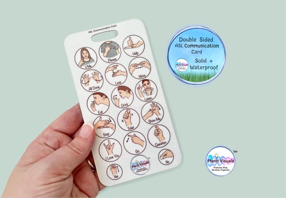 Asl Communication Cards