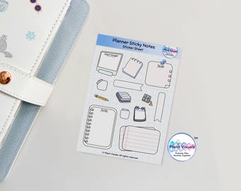 Planner Sticky Note Sticker Sheet - Memo notes stickers