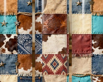 Western Patchwork Tumbler Wrap