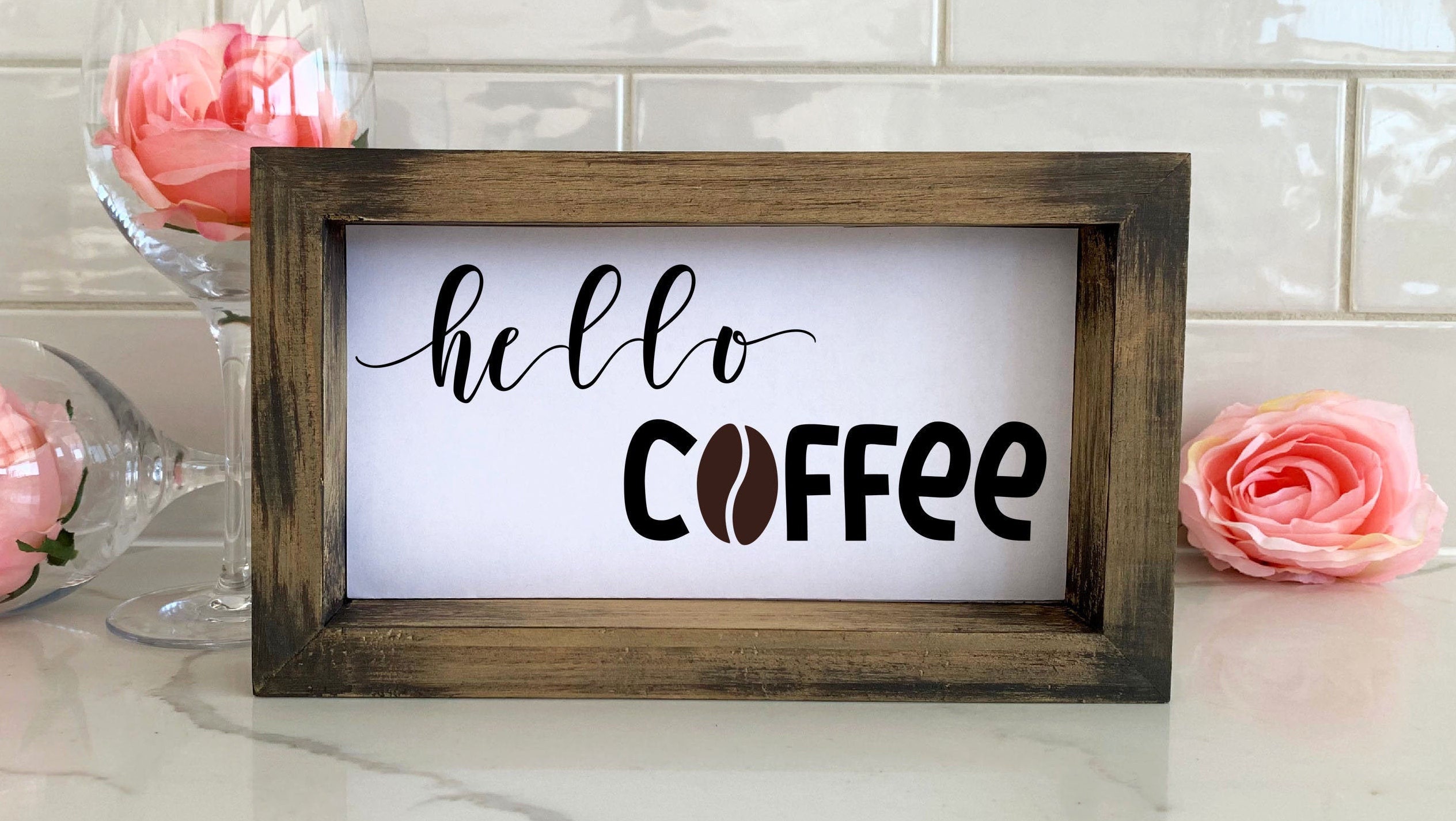 Hello Coffee SVG Coffee Files for Cricut Coffee bean Coffee Etsy
