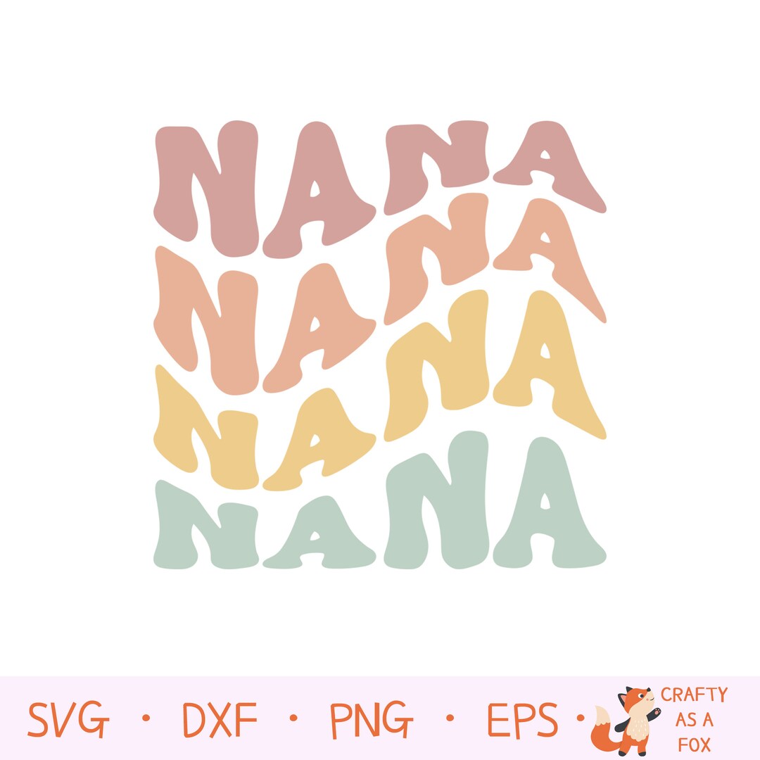 Nana Nana Nana SVG PNG Hippie Svg Nana Life Grandma Hippie Etsy