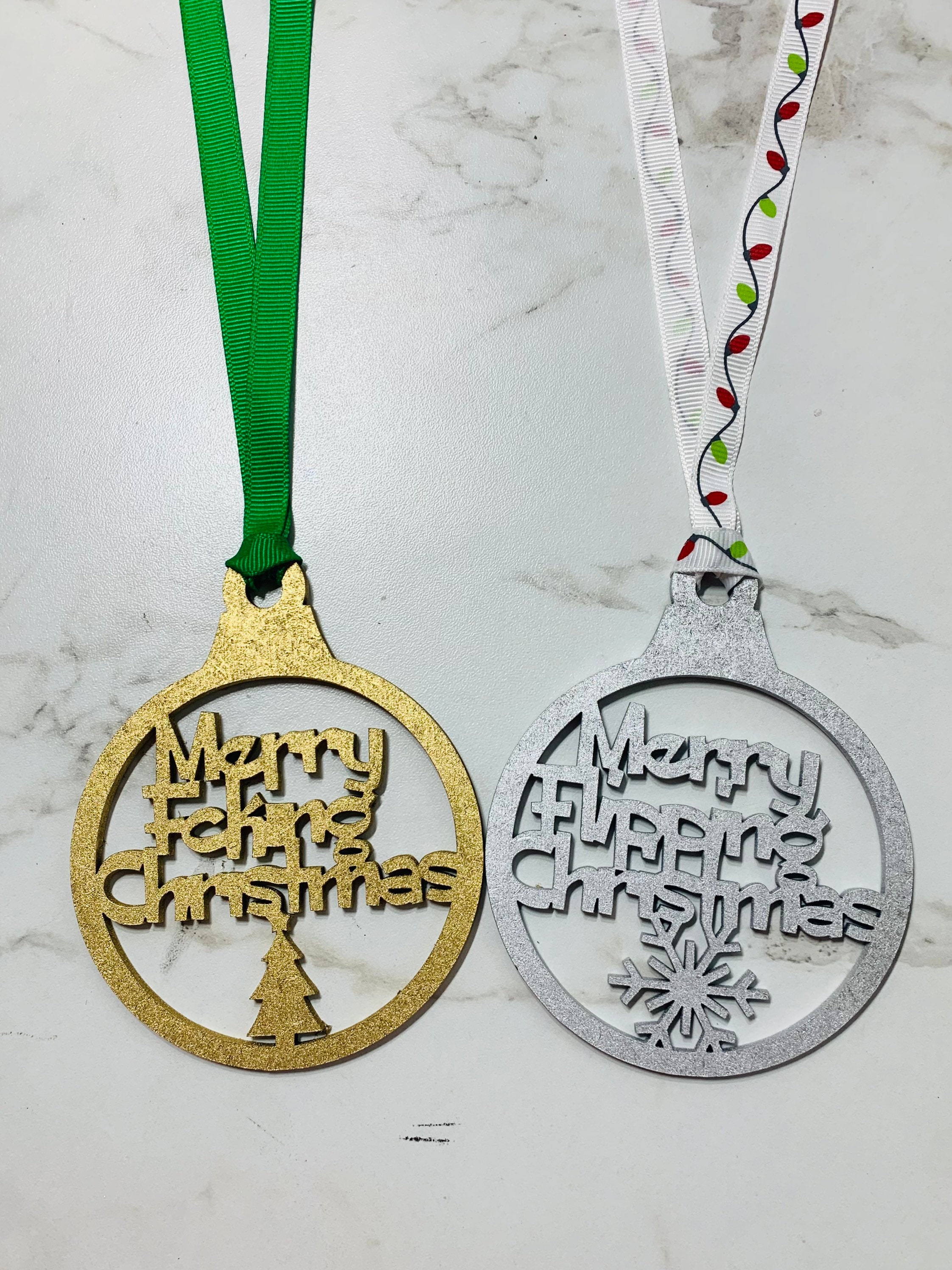 Funny Christmas Ornaments Digital File Svg Merry Fcking  Etsy