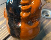 Upside down baby head