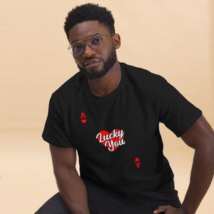 Déguisement Cartes à jouer - Carte coeurs As - Carte As T-shirt classique unisexe