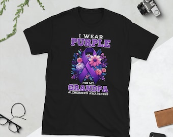 Me visto de morado por el mes de concientización sobre el Alzheimer de mi abuelo