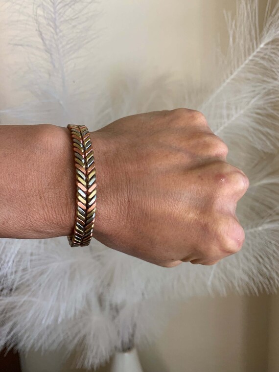 3 Colors Pure Copper Magnetic Bangle Bracelet for Women Men