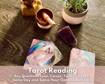 Tarot Reading - Same Hour Tarot - Same Day Tarot Reading Options Future Love Career Twin Flame Soulmate - Tarot Card Reading Oracle Reading