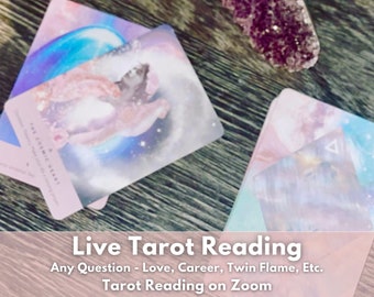 Live Tarot Reading - Zoom Reading - Next Day & Same Day Options - Tarot Card Reading - Oracle Reading - Future Love Job Twin Flame Soulmate