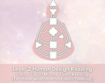 Human Design Reading with Zoom Meeting - Level 2 Quantum HD Reading - Human Design Chart - Body Graph HD Reading - Personality Blueprint