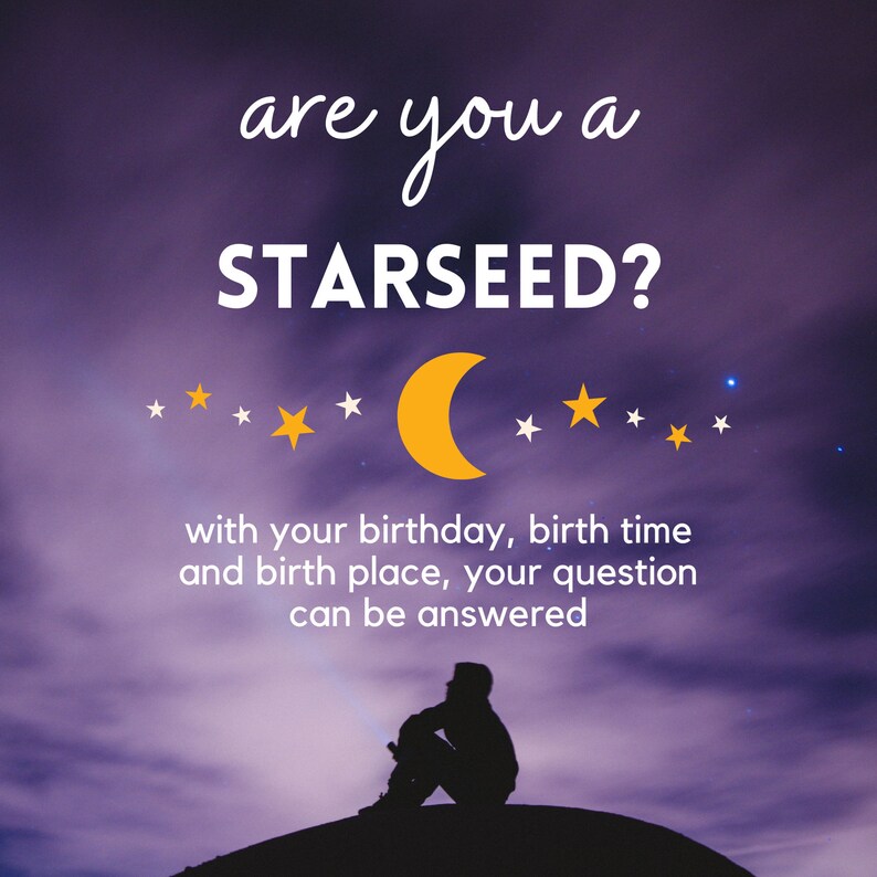 Starseed Astrology Birth Chart Reading Star Seed Natal Chart Etsy