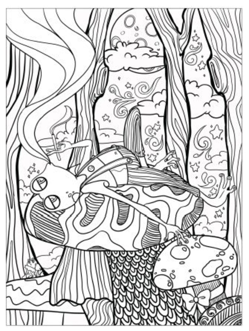 Adult 420 Coloring Book PDF | Etsy