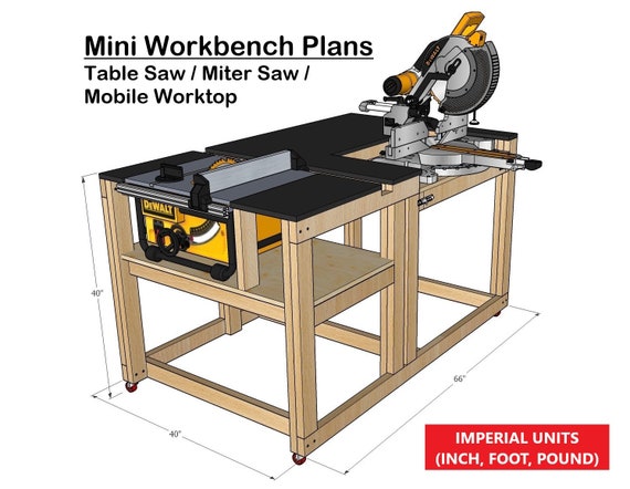 Mobile Tablesaw Workstand