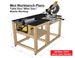 Compact Mobile Workbench Plans for Miter / Table Saw - Instant PDF Download - Imperial Units 