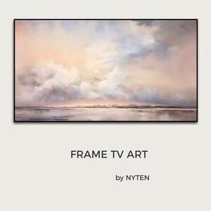 Samsung Frame TV Art, Pastel Horizon, Descarga instantánea, Samsung Art TV, Descarga digital para Samsung Frame